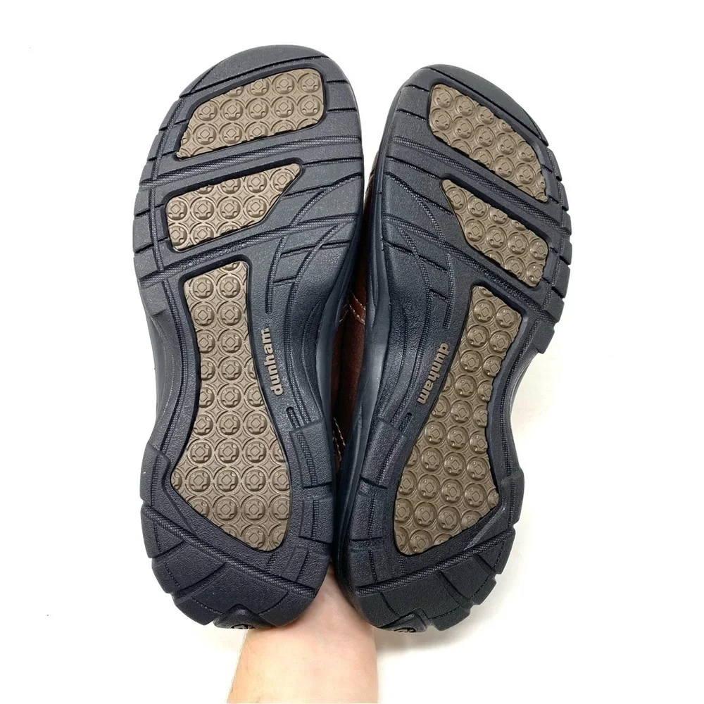 Dunham Cutter Leather Slides Brown